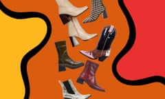 A colourful composite of different heeled boots