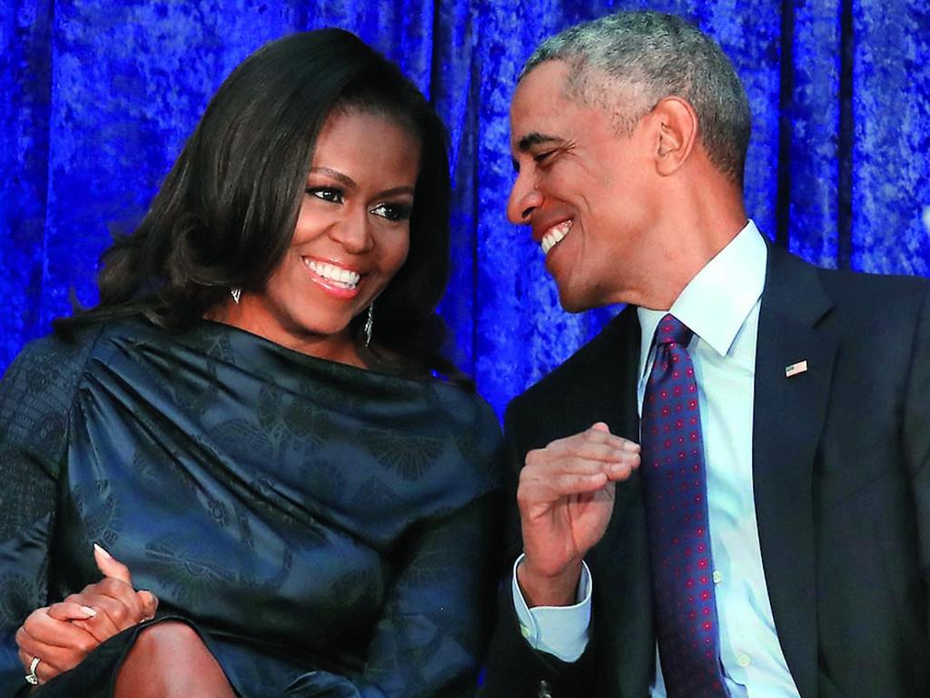 TWAM-20180707 EMBARGO FOR TWAM 7 JUL 2018
NO REUSE WITHOUT PERMISSION
MICHELLE AND BARACK OBAMA

PHOTOGRAPH: GETTY IMAGES

FEE APPLIES