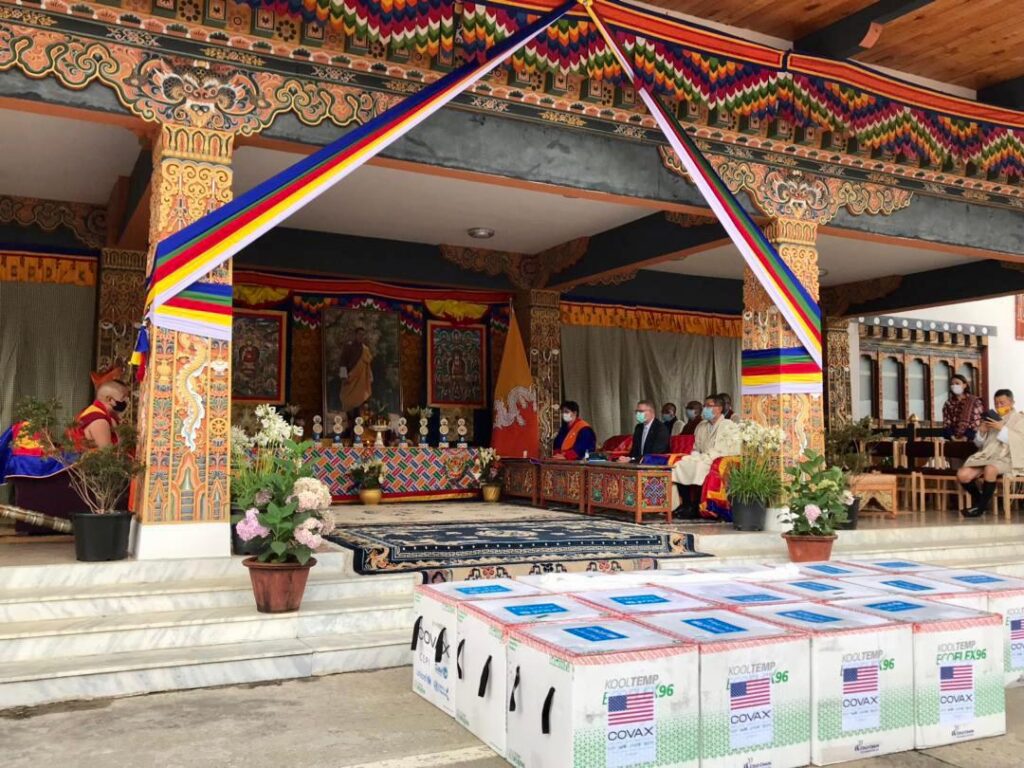 Bhutan COVID-19 vaccine deliveries.