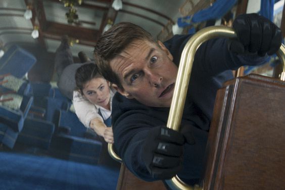 Tom Cruise and Hayley Atwell in Mission: Impossible Dead Reckoning Part One