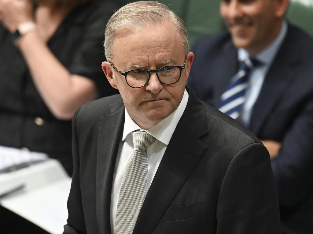 CANBERRA, AUSTRALIA, NewsWire Photos. FEBRUARY 8, 2024: Prime Minister Anthony Albanese during Question Time at Parliament House in Canberra. Picture: NCA NewsWire / Martin Ollman