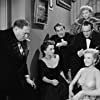 Marilyn Monroe, Anne Baxter, George Sanders, Celeste Holm, Gary Merrill, and Gregory Ratoff in All About Eve (1950)