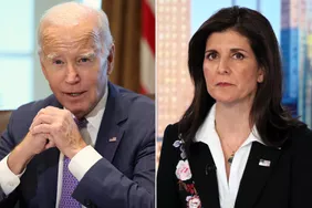 Joe Biden on Oct. 2, 2023; Nikki Haley on Jan. 29, 2024