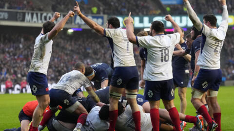 French held on in a dramatic finale to beat Scotland 20-16 in the Six Nations tournament on February 10, 2024. 