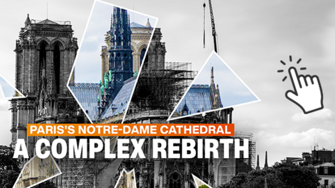 Paris's Notre Dame Cathedral has been under reconstruction since 2019.