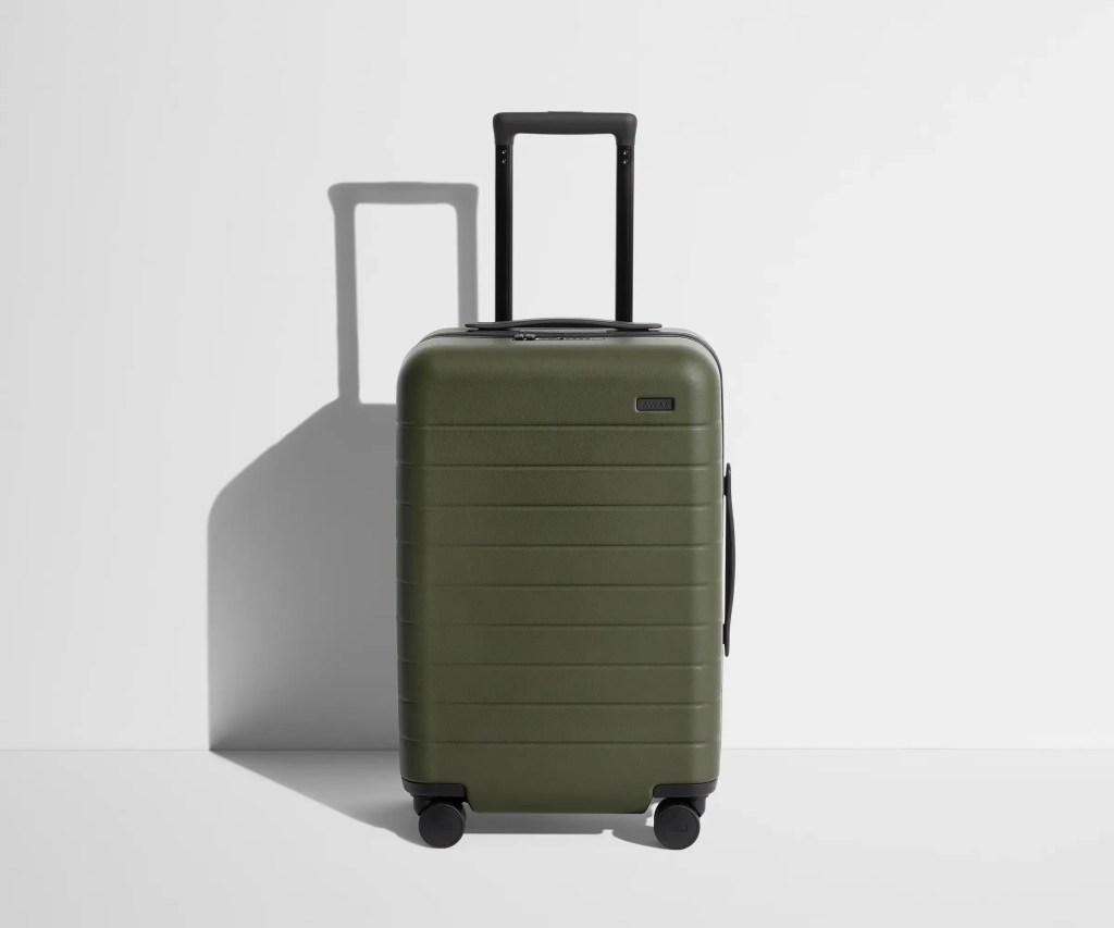 away carry-on with handle extended