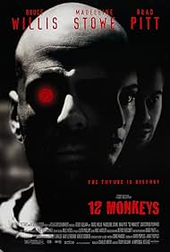 Brad Pitt, Bruce Willis, and Madeleine Stowe in 12 Monkeys (1995)
