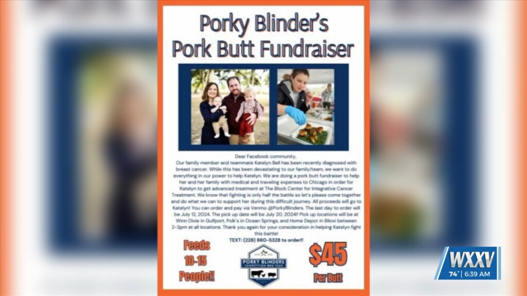 Porky Blinder's Pork Butt Fundraiser Created To Raise Funds For Young Gulfport Mom Battling Cancer