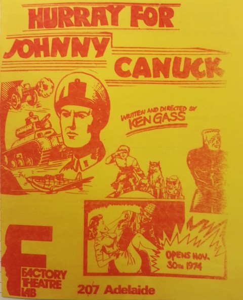 Hurray for Johnny Canuck Programme Cover