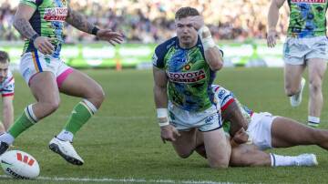 Raiders star Hudson Young has earned an Origin recall. Picture by Gary Ramage