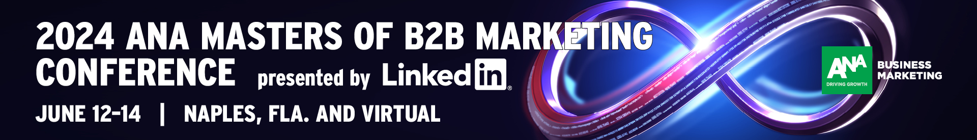 2024 Masters of B2B Marketing Conference logo banner