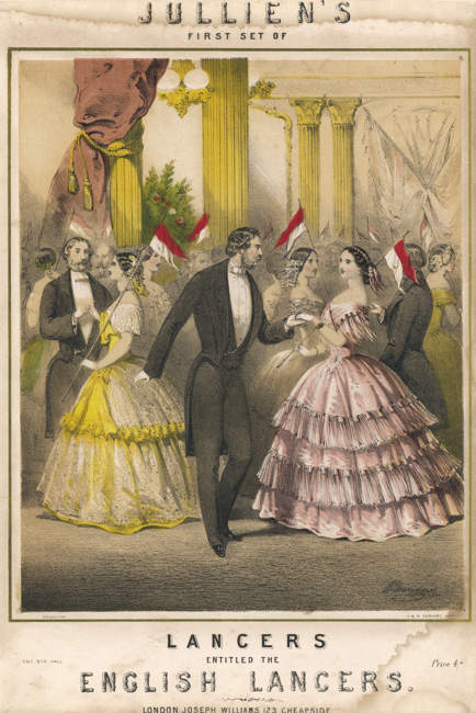 Dance English Lancers. Date: circa 1856