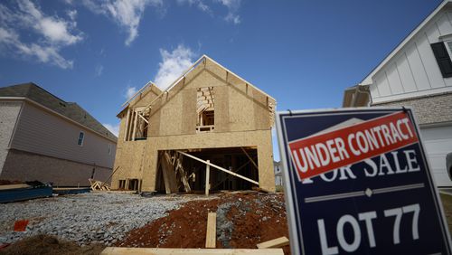 Construction was not finished yet, and the house was already sold. Part of a development at Tapp Farm by Traton Homes in Powder Springs. Miguel Martinez /miguel.martinezjimenez@ajc.com