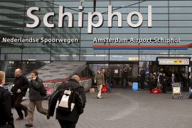 Schiphol airport handled about 5.5 million passengers last month alone [Marcel Antonisse/EPA]