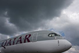 At least 12 people were injured after a Qatar Airways carrier hit turbulence while flying from Doha, Qatar to Dublin, Ireland [File: Edgar Su/Reuters]
