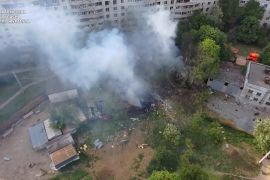 At least 20 people were injured after Russia struck an apartment block in Kharkiv [Kharkiv Regional Prosecutor&#039;s Office via Reuters]