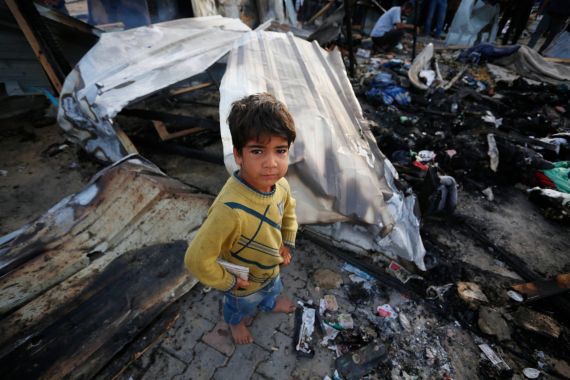 Israeli strike on Rafah tent camp kills 40 Palestinians