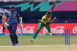 Sri Lanka won the toss and elected to bat first in their T20 World Cup match against South Africa [Adam Hunger/AP Photo]