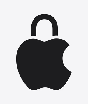 Apple лого за поверителност.