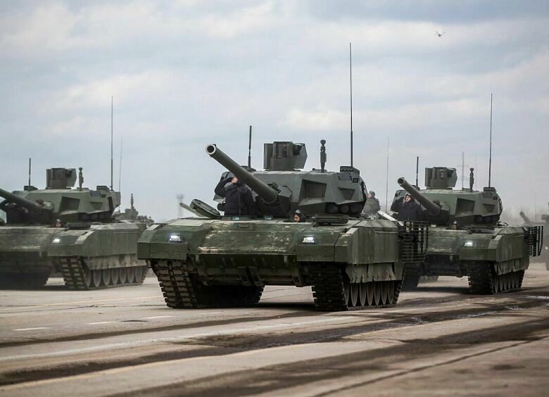 Изображение «Армата» на Украине: российский танк против немецкого «Леопарда 2»