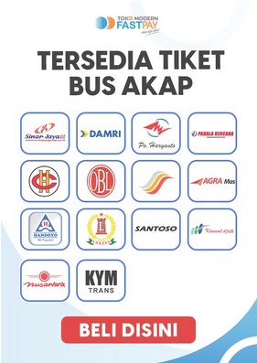 Poster A4 Tiket Bus AKAP