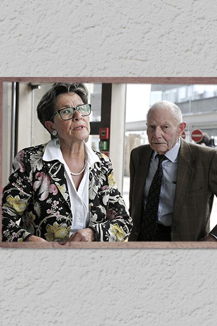 Viviane et Pierre Lambert, les parents de Vincent Lambert, arrivent le 9 juin 2016 à la Cour d'Appel de Reims. (BAPTISTE BOYER / FRANCE INFO /FRANCOIS NASCIMBENI  / AFP)