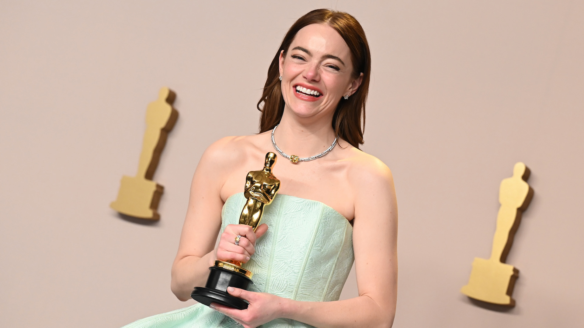 Emma Stone wins Best Actress for "Poor Things" at the 96th Annual Oscars held at Dolby Theatre on March 10, 2024 in Los Angeles, California. (Photo by Gilbert Flores/Variety via Getty Images)