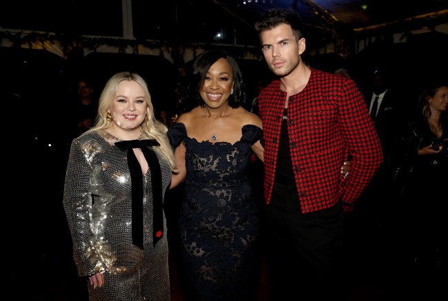 NEW YORK, NEW YORK - MAY 13: Nicola Coughlan, Shonda Rhimes and Luke Newton attend Netflix's "Bridgerton" Season 3 World Premiere After Party at Tavern On The Green on May 13, 2024 in New York City. (Photo by Jamie McCarthy/GA/The Hollywood Reporter via Getty Images)