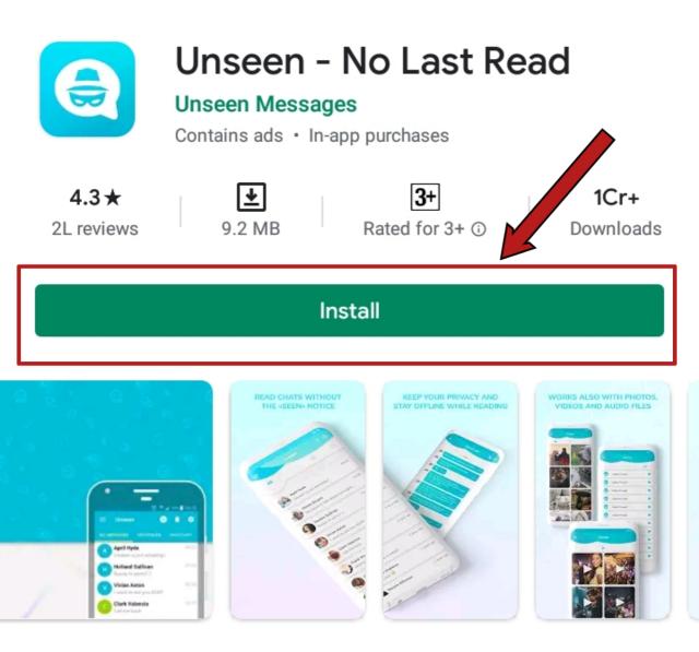 Unseen app read WhatsApp messages without double blue tick marks