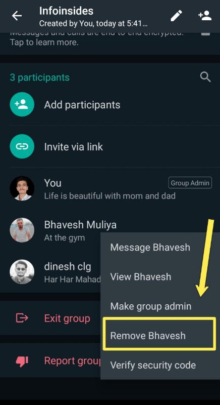 How to delete WhatsApp group as an admin