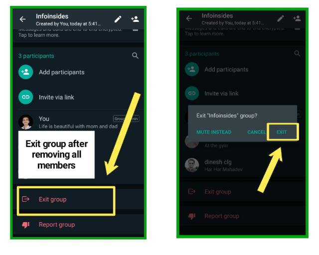 How to delete a WhatsApp group for everyone