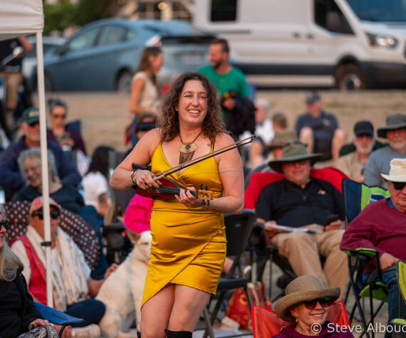 Dirty Cello returns to the Village Green for the 2024 Summer Concert Series from Orcas Center. Image credit: Steve Alboucq