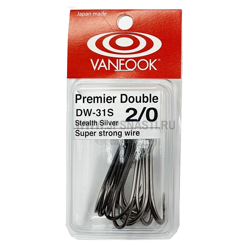 Крючки двойные Vanfook DW-31S Premier Double, #2/0