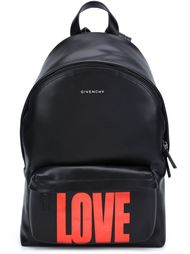 рюкзак с принтом 'Love' Givenchy