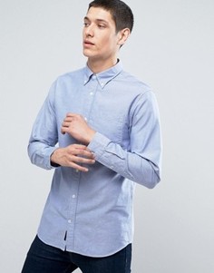 Узкая оксфордская рубашка в полоску Jack &amp; Jones Premium - Синий