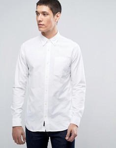 Узкая оксфордская рубашка премиум-класса Jack &amp; Jones - Белый