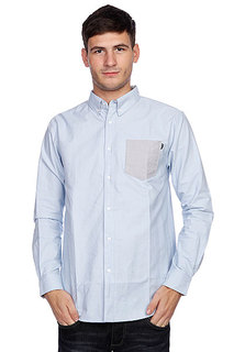 Рубашка Huf Rushmore Oxford L/S Shirt Blue
