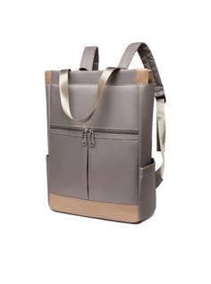 Сумка-рюкзак женская TESORO EL_02 бежевая, 40х30х12 см