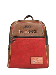 Рюкзак женский JANET 21021jn LONDON коричневый, 24х11х30 см