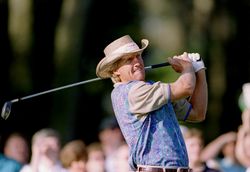 Australian golfer Greg Norman at the 1994 Players Championship