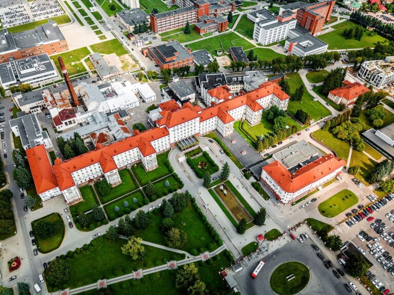 Lithuanian University Of Health Sciences Building Top View