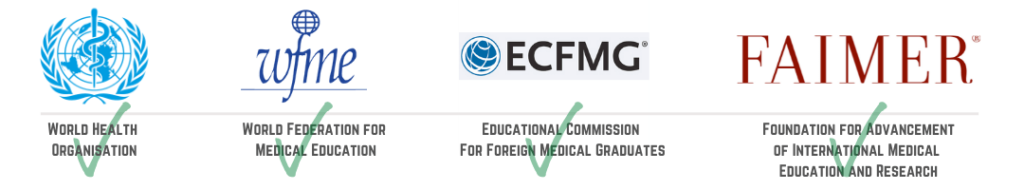 European medical degrees are recognised by the major medical councils worldwide