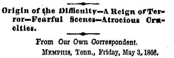 NYTimes Headline 12 May 1866