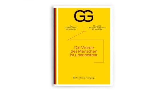 Das gelbe Cover vom Grundgesetz -Magazin © Oliver Wurm Foto: Oliver Wurm
