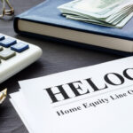 Home equity line of credit HELOC documents.