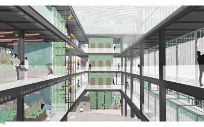Interior Render of Blueprint Anchorage 2050, Atrium Production