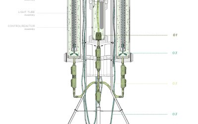 Technical Drawing of Permabioreactor Prototype, Section