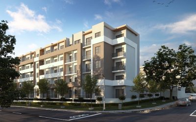 Exterior Render of Weirda Road Apartments, View 2