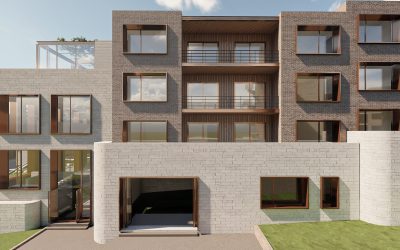 Exterior Render of Little Tuscany, Facade
