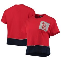 Красная укороченная футболка женской Refried Apparel St. Louis Cardinals Unbranded